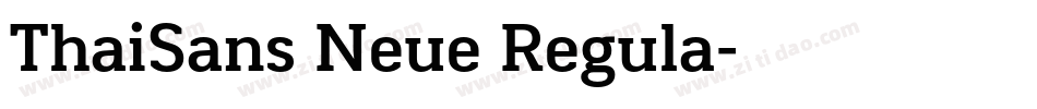 ThaiSans Neue Regula字体转换